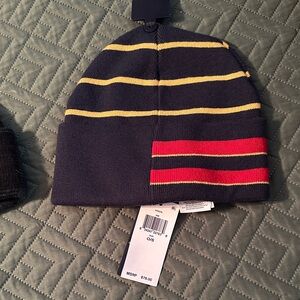 NEW WITH TAGS…..Ralph Lauren Polo Beanie in Navy, Yellow, and Red